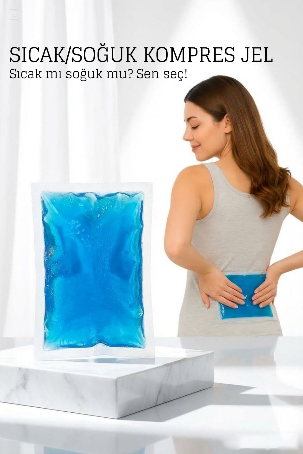 Sıcak Soğuk Kompres Jel Cold Pack Hot Pack Şişlik Önleyici, Kas Rahatlatıcı 722428