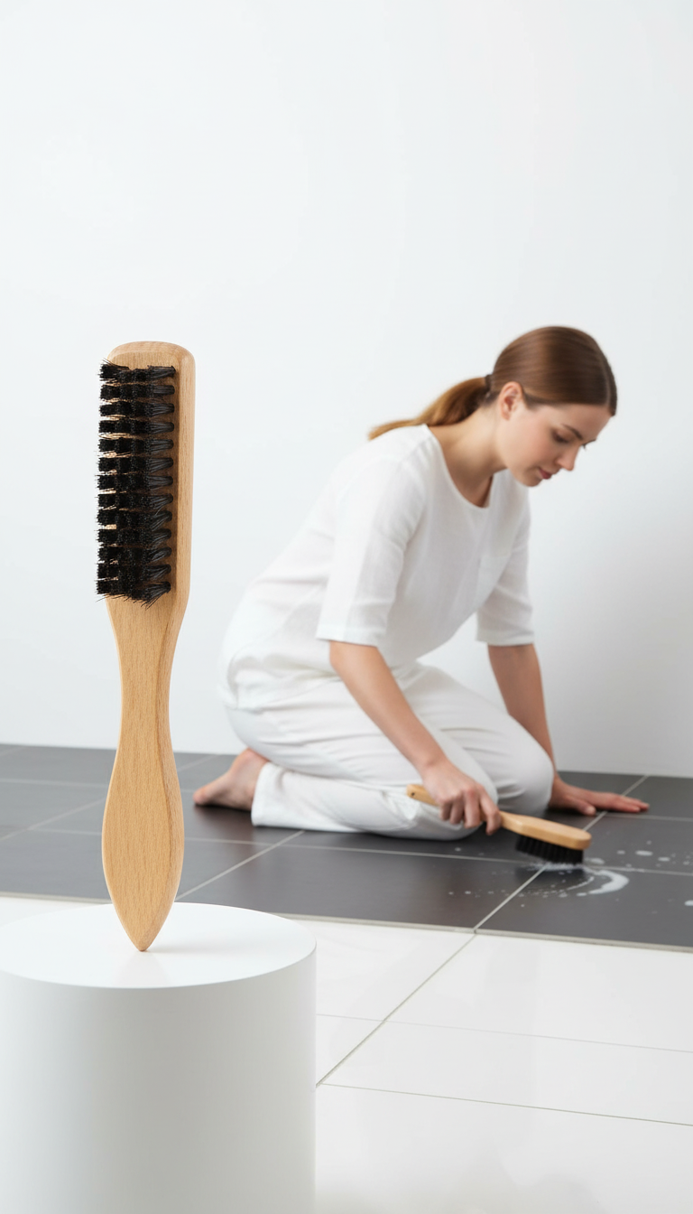 Ahşap Saplı Derz Temizleme Fırçası – Hassas Seramikler İçin Bristol Kıllı Fırça 722437