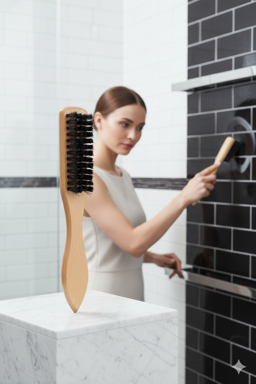 Ahşap Saplı Derz Temizleme Fırçası – Hassas Seramikler İçin Bristol Kıllı Fırça 722437