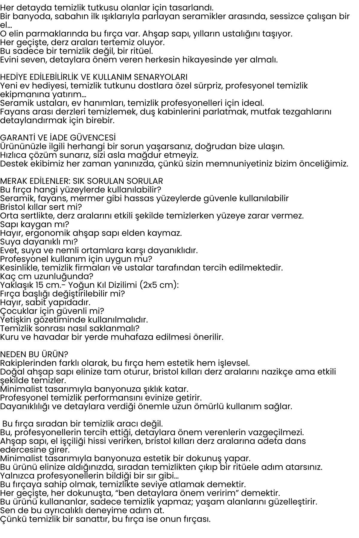Ahşap Saplı Derz Temizleme Fırçası – Hassas Seramikler İçin Bristol Kıllı Fırça 722437