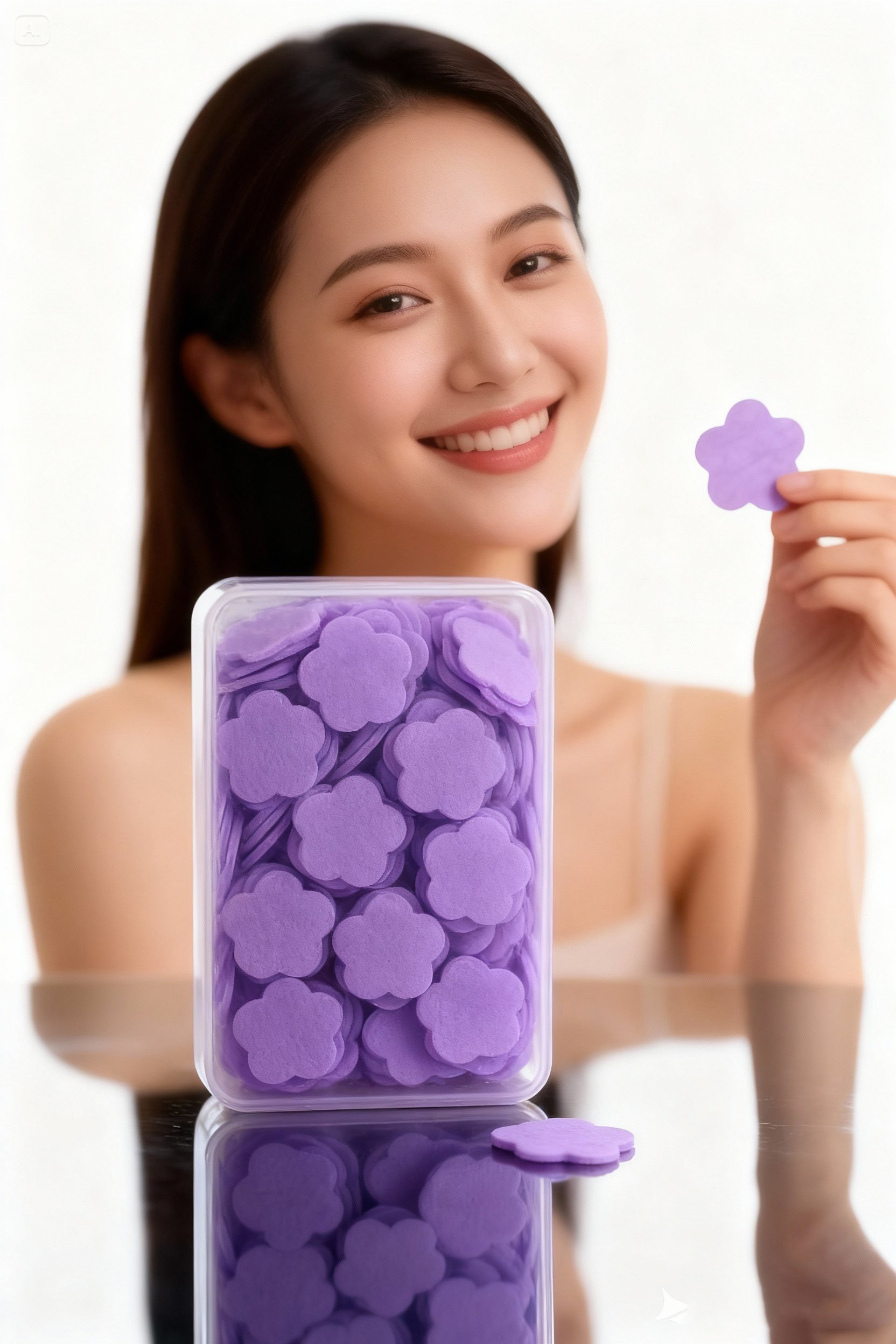 Parfümlü Elde Eriyen Kağıt Sabun - 100 lü paket Sihirli Sabun – Hijyenik Seyahat Kutusu 722443