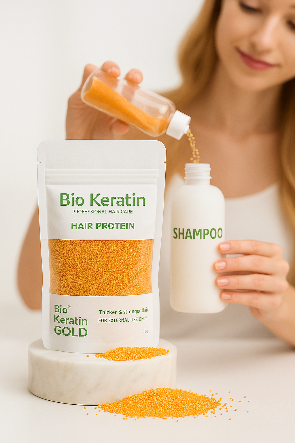 Saç Bakım Proteini Yıpranmış Saçlar İçin 50g Hair Protein  722447
