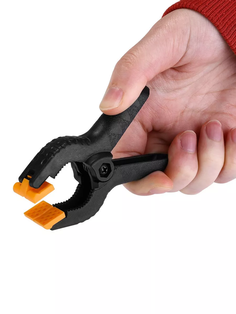 Kıskaç Klips Yaylı Işken ce Plastik Kelepçe Güçlü Mafsallı Çene 3 inç 3.5 cm ağız 722448