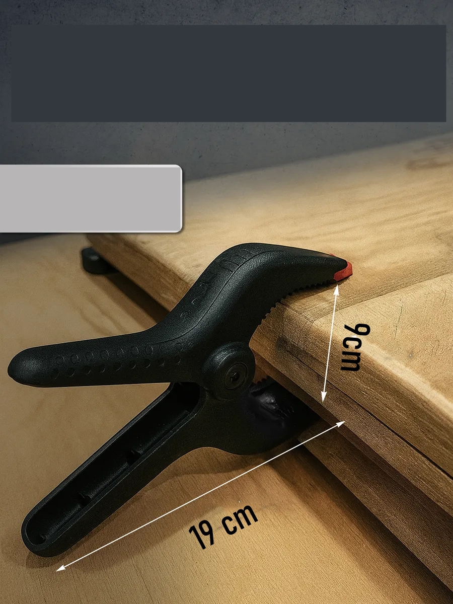 Kıskaç Klips Yaylı Işken ce Plastik Kelepçe Güçlü Mafsallı Çene 9 inç 9 cm ağız 722451