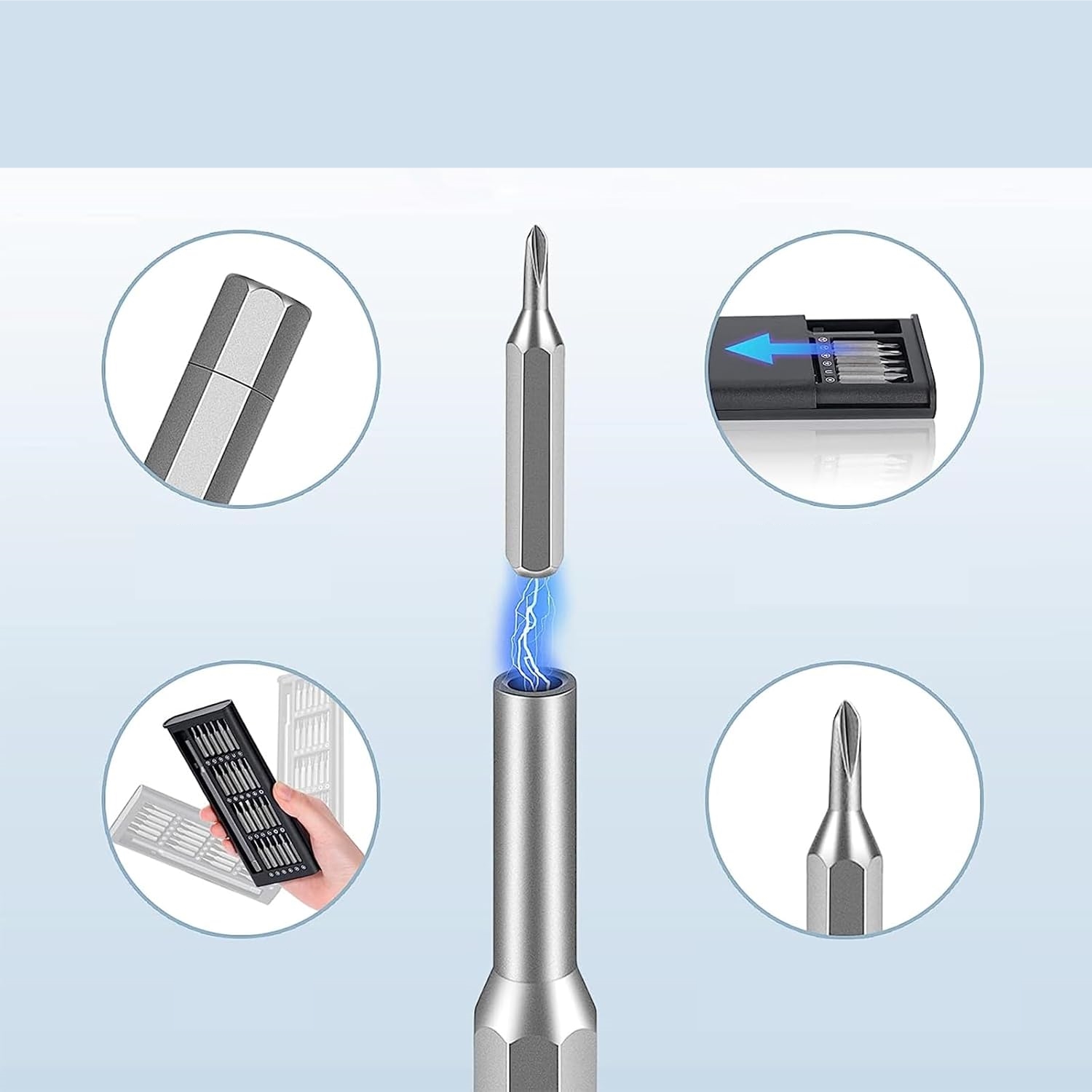 Manyetik Hassas Tornavida Seti Saat Elektronik Telefon Tamir Tornavidası 721248