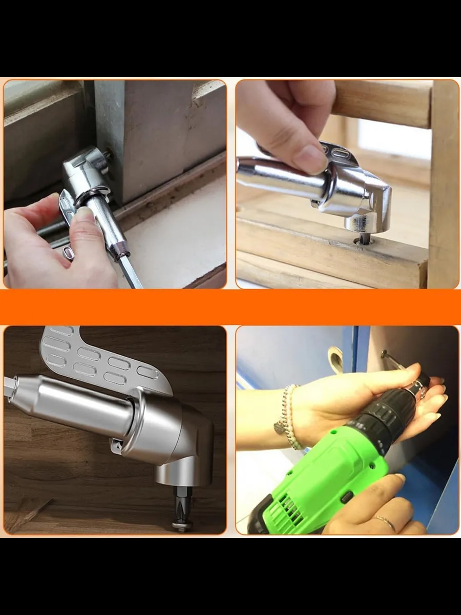 105° Açılı Matkap Adaptörü Seti – 1/4” Hex Şaftlı 722453