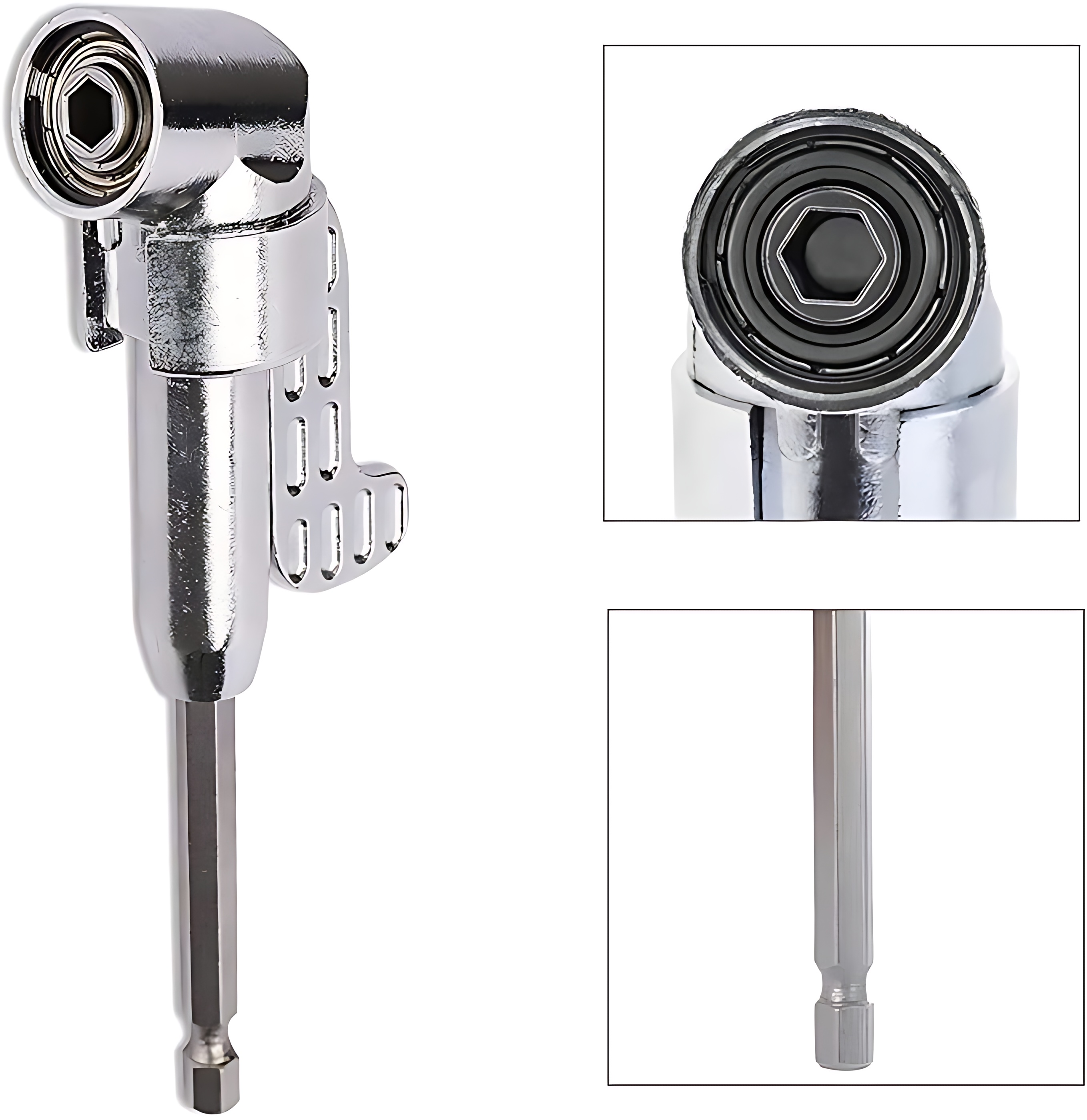 105° Açılı Matkap Adaptörü Seti – 1/4” Hex Şaftlı 722453