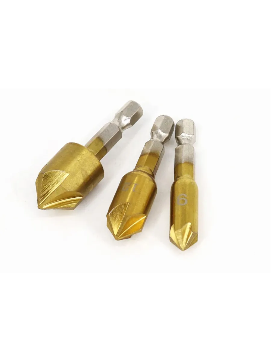 7'li HSS Titanyum Kaplı Kılavuz ve Havşa Matkap Ucu Seti + Otomatik Zımba 722454