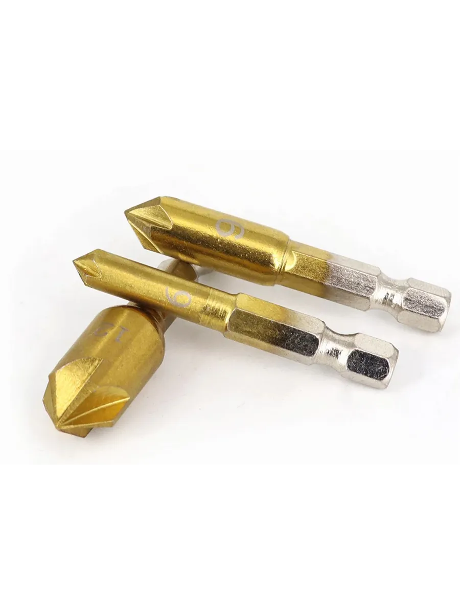 7'li HSS Titanyum Kaplı Kılavuz ve Havşa Matkap Ucu Seti + Otomatik Zımba 722454