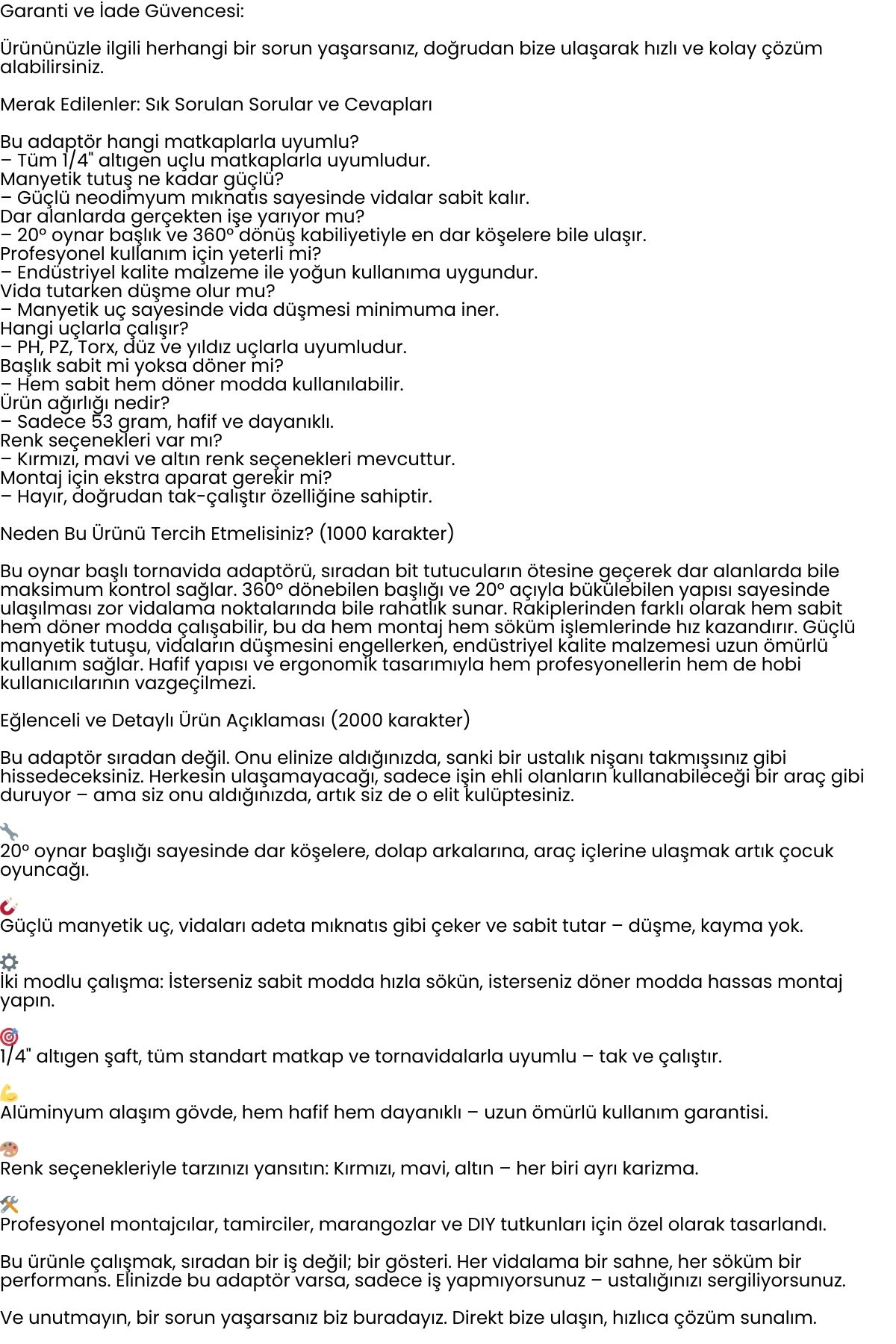 Manyetik Oynar Başlı Matkap Ucu Oynar Başlı Bits 722455