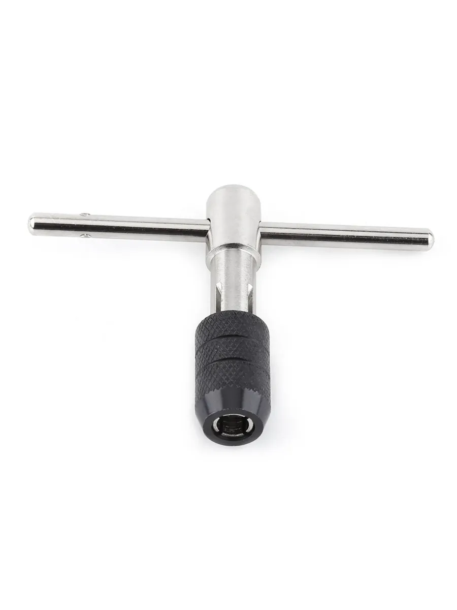 6'lı Diş Açma Kılavuz Seti – T-Kollu, Endüstriyel Çelik, M6-M12 Arası Dişli Matkap Ucu 722458