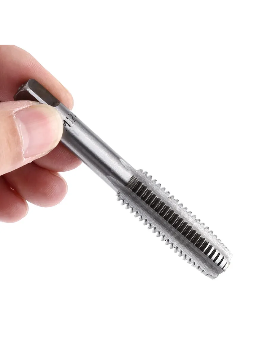 6'lı Diş Açma Kılavuz Seti – T-Kollu, Endüstriyel Çelik, M6-M12 Arası Dişli Matkap Ucu 722458