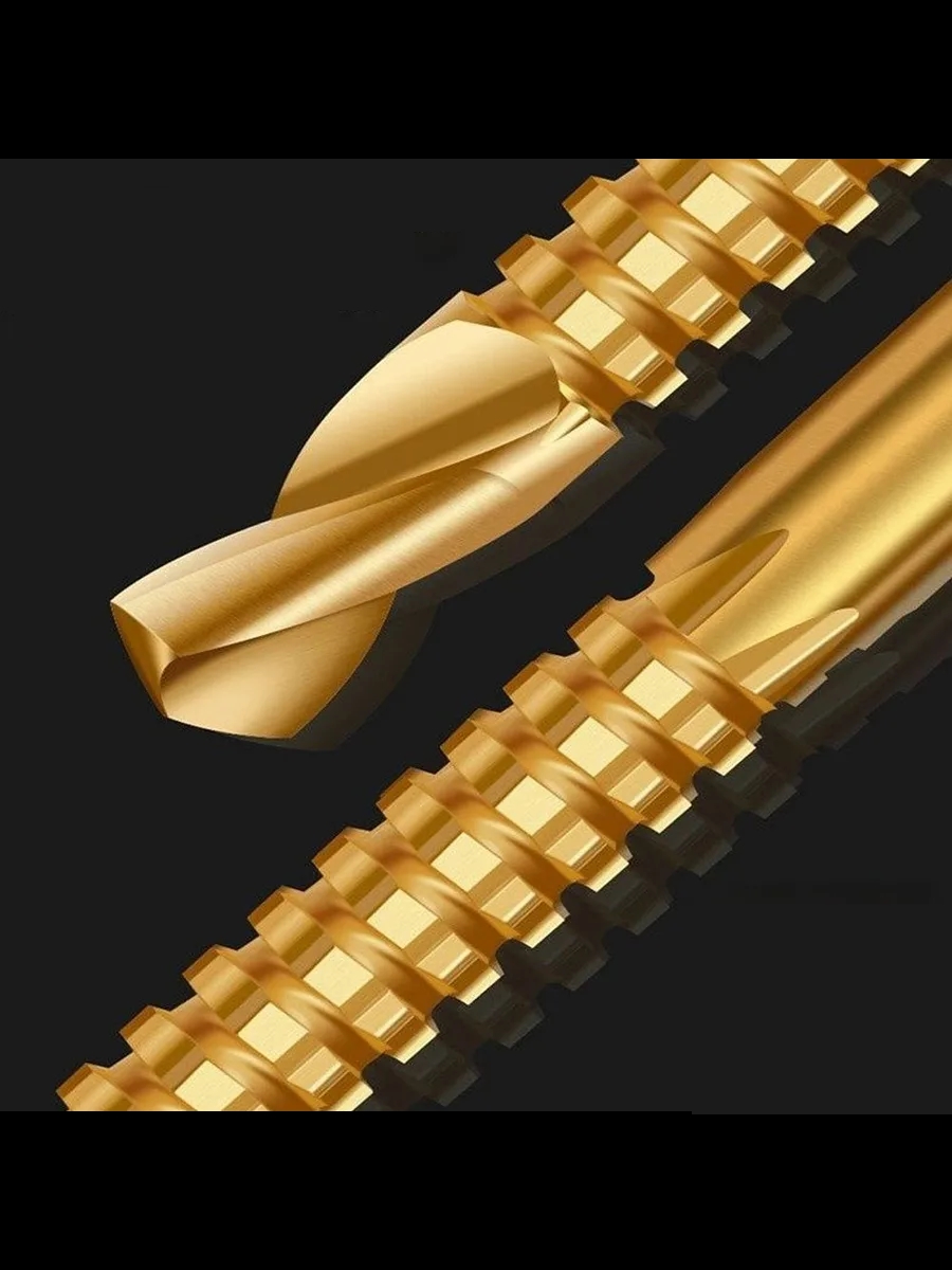 Yivli Matkap Ucu HSS Spiral Yivli Kademeli Matkap Ucu Metal Ahşap Plastik 5-8 mm 722459