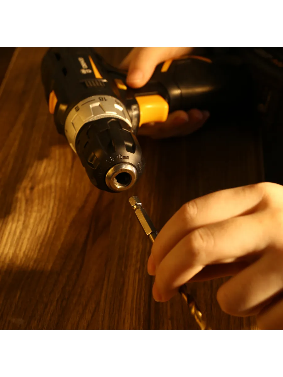 HSS Matkap Ucu 1/4 HEX  13 Parça HSS Tungsten Karbür Matkap Uç 1.5-6.5mm Titanyum 722460