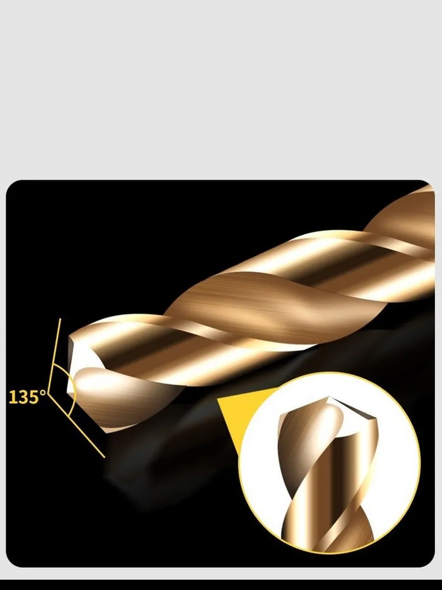 HSS Matkap Ucu 1/4 HEX  13 Parça HSS Tungsten Karbür Matkap Uç 1.5-6.5mm Titanyum 722460