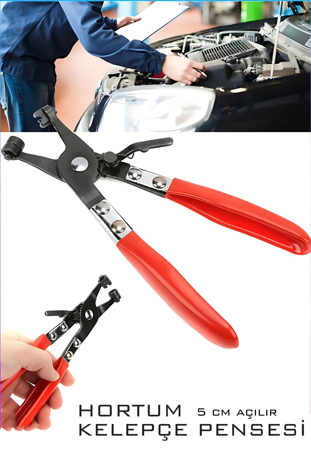 Hortum Kelepçe Pensesi Profesyonel Yaylı Hortum Kelepçe Sıkma Pensesi 722466