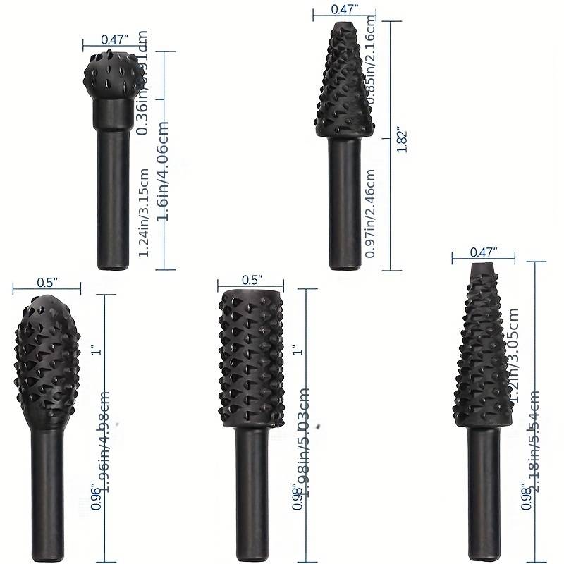 Ahşap Oyma Törpü Seti –5'li Matkap Ucuna Şekillendirme Takımı 722470