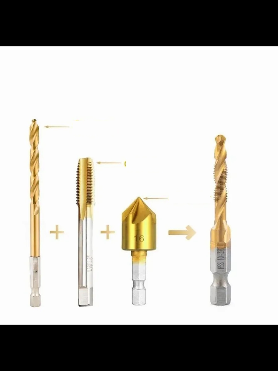Mucize HSS 13'lü Kombinasyon Matkap Ucu Seti – Delme, Havşa, Diş Açma Tek Adımda 722474