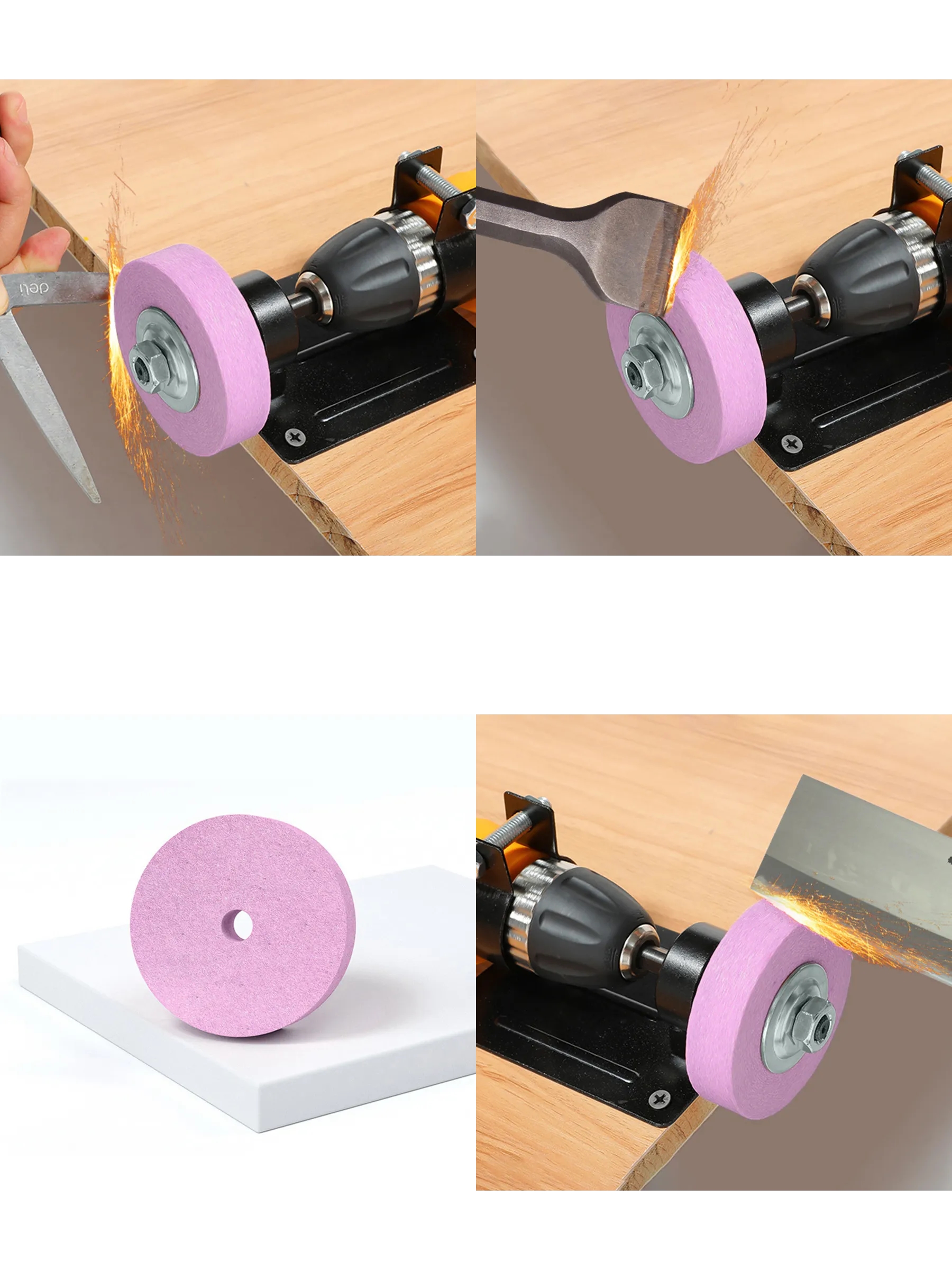 Matkap Uyumlu Taşlama Zımpara Makinası Spiral Taşlama ve Ahşap Metal  722476