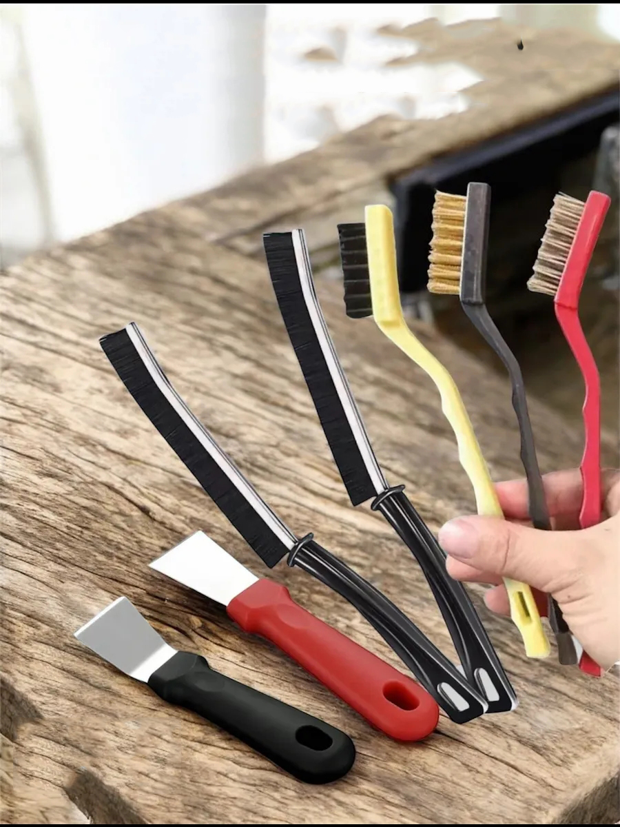 7 Parça Çok Amaçlı Temizlik Spatula ve Fırça Seti 722477