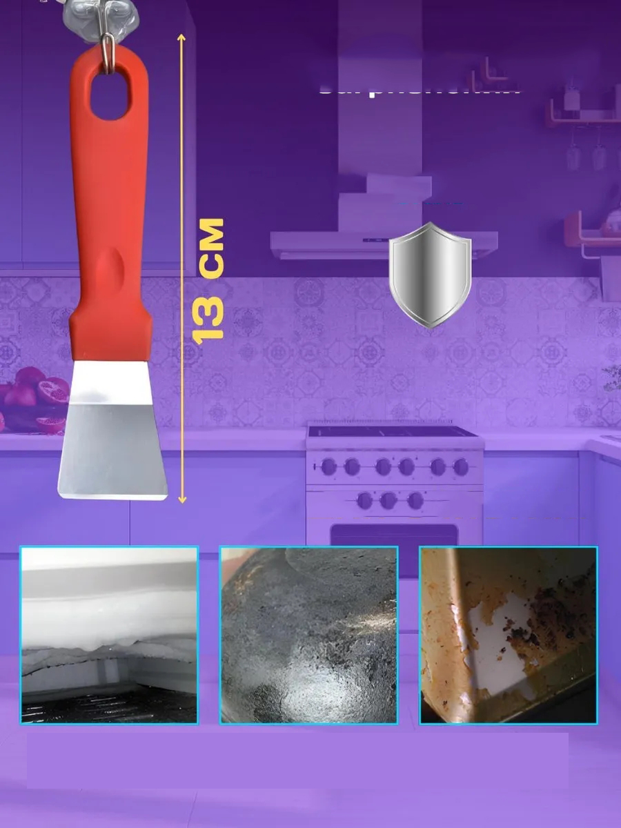 7 Parça Çok Amaçlı Temizlik Spatula ve Fırça Seti 722477