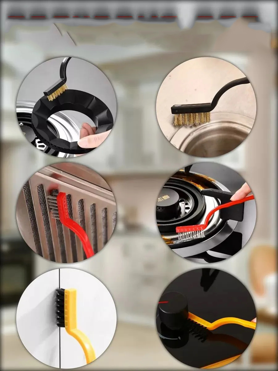 7 Parça Çok Amaçlı Temizlik Spatula ve Fırça Seti 722477