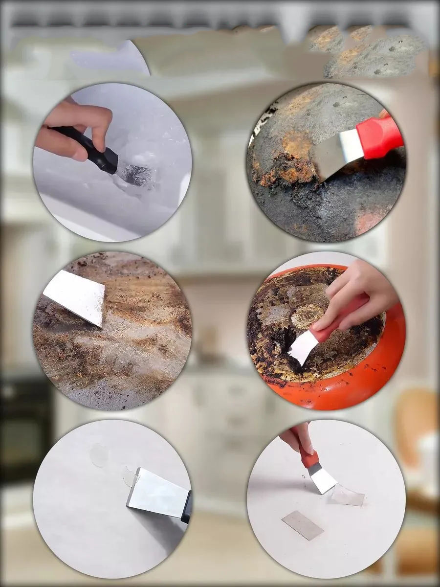 7 Parça Çok Amaçlı Temizlik Spatula ve Fırça Seti 722477