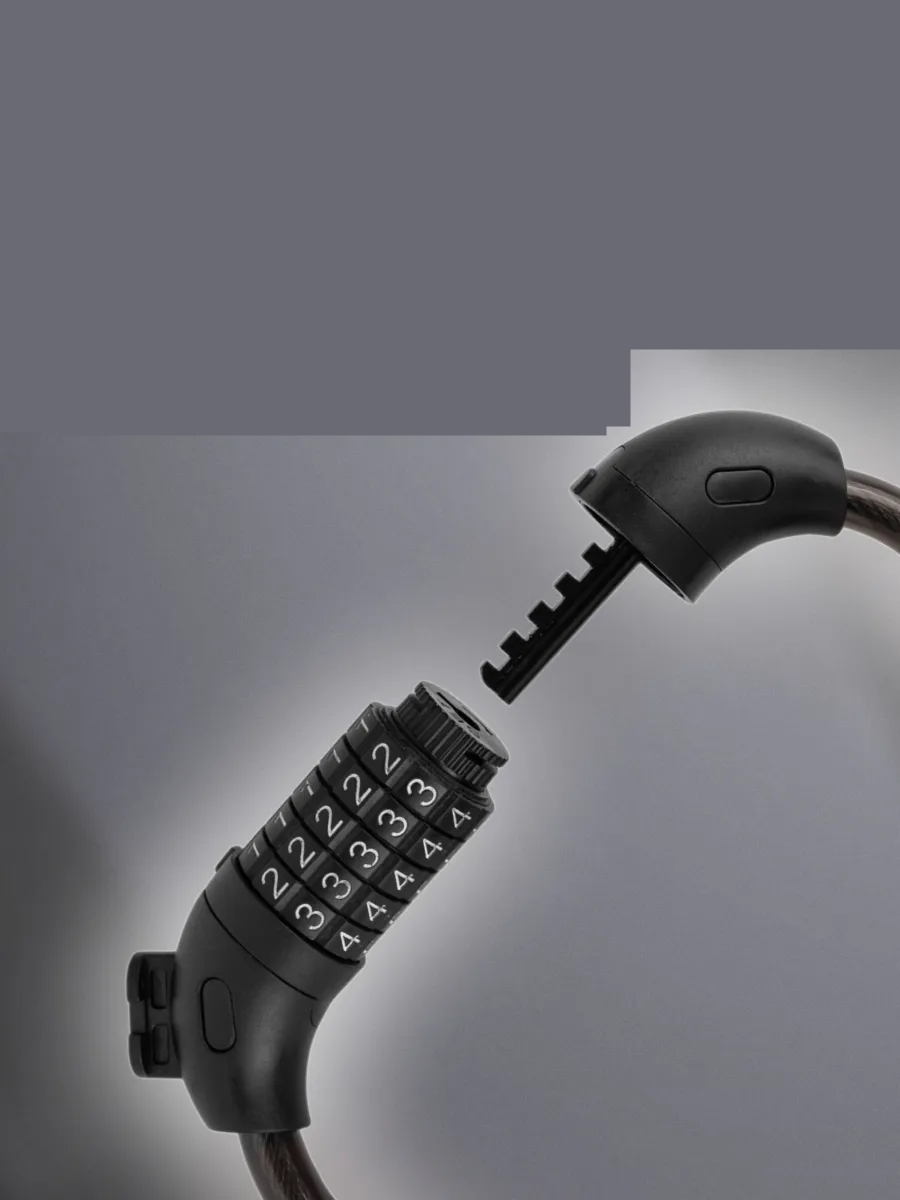  Şifreli Bisiklet Kilidi 16 mm Kalınlık 200 cm Scooter Motosiklet Kilidi - Çelik Kablo 722481