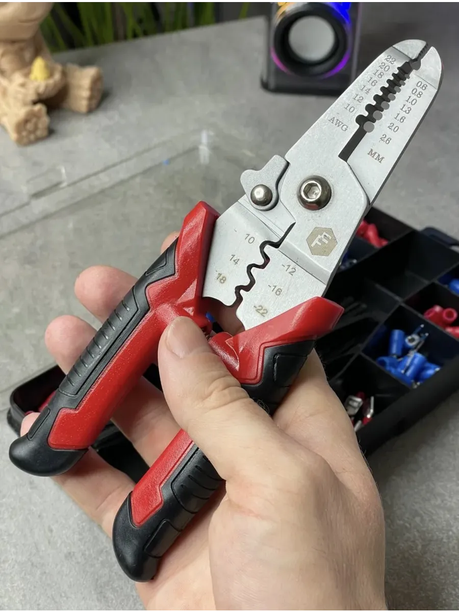 Otomatik Kablo Sıyırıcı ve Krimp Pensesi – AWG 10-22, Elektrikçi Seti 722482