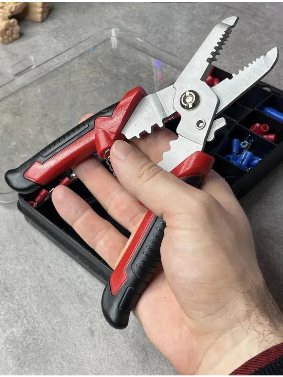 Otomatik Kablo Sıyırıcı ve Krimp Pensesi – AWG 10-22, Elektrikçi Seti 722482