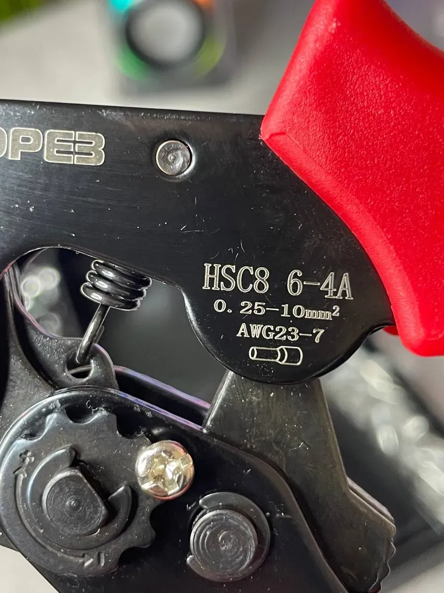 Terminal Sıkma Pensesi + Yüksük Sıkma Pensesi 1200 Parça Kablo Pabucu Seti HSC8 6-4A 722484 