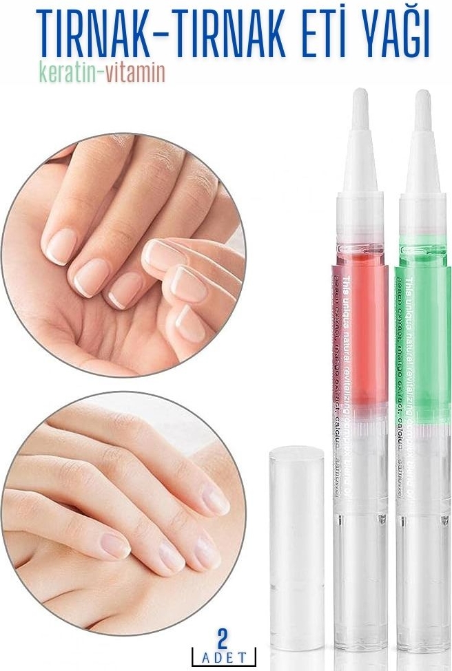 Tırnak Yağı Canladırıcı Bakım Kalemi 2 Li Paket 