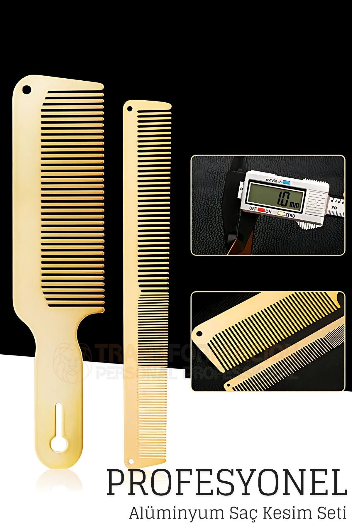 Alüminyum Berber Kuaför Saç Kesim Tarağı 