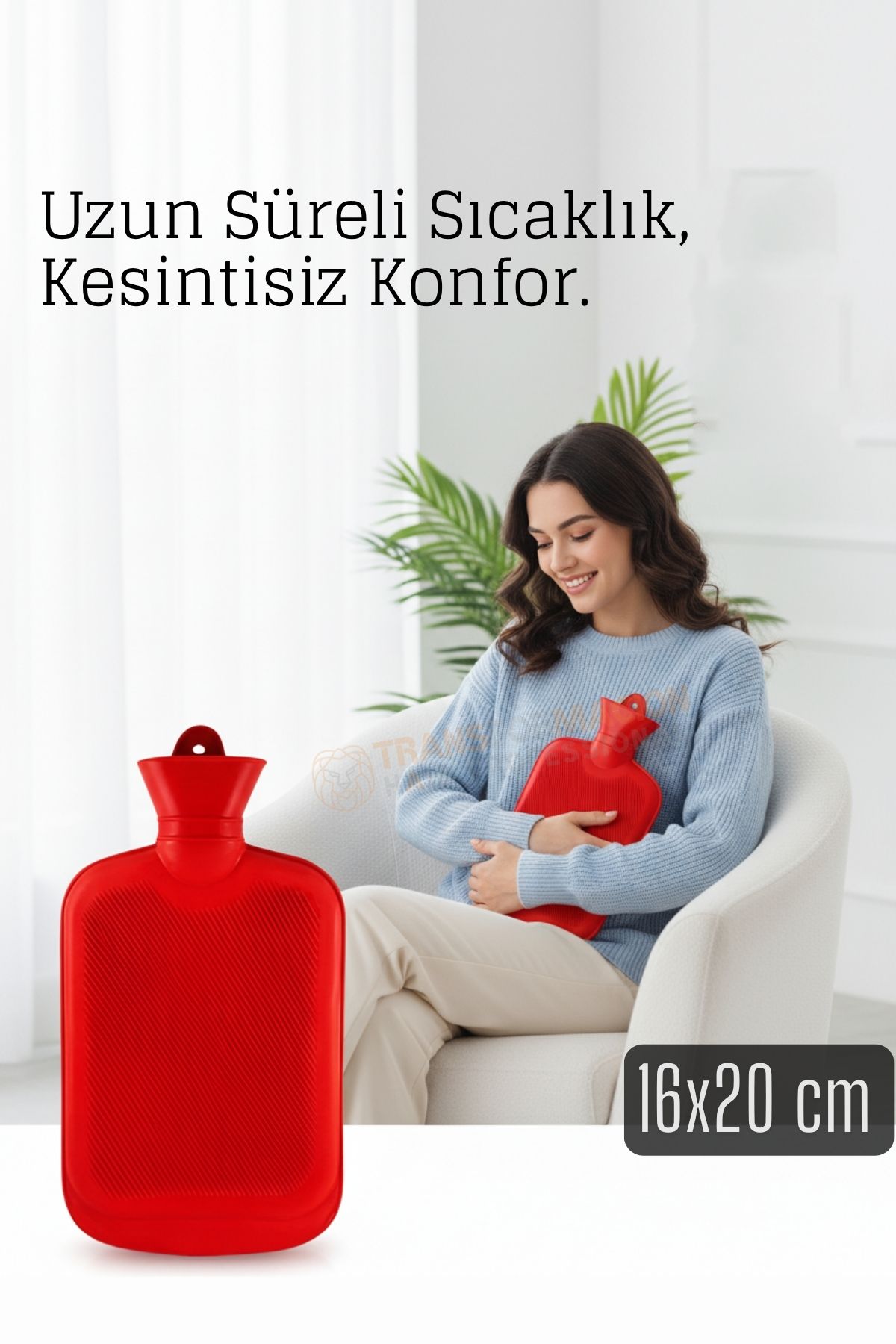 Kauçuk Sıcak Su Torbası –16x20 cm Termofor | Termal Torba 