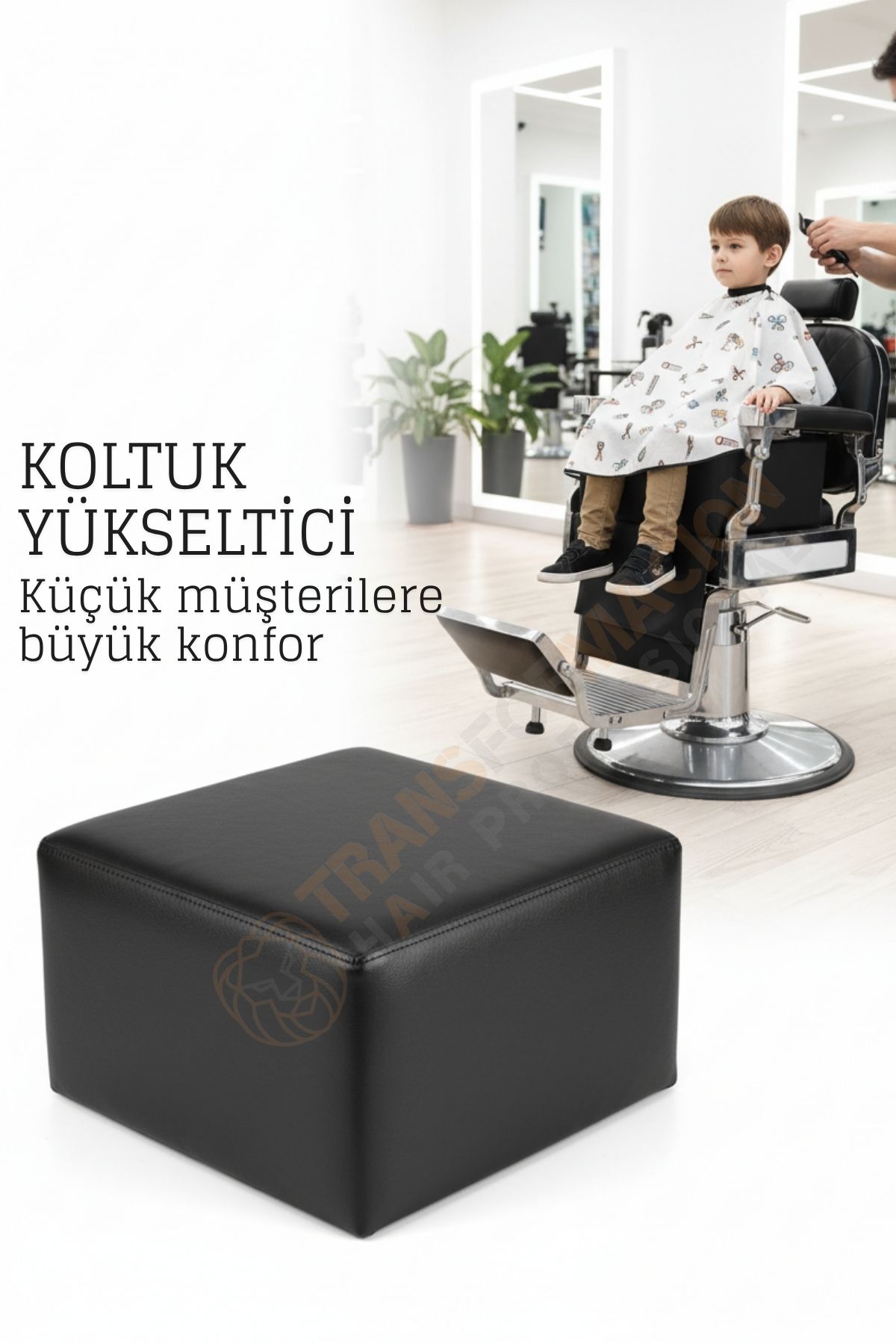 Çocuk Tıraş Koltuğu Yükseltici - Berber Çocuk Yükseltici - Kuaför Koltuk Minderi 