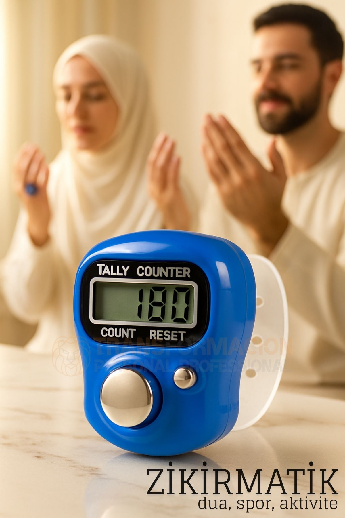 Zikirmatik Dijital Parmak Sayacı Sıfırlanabilir 5 Haneli LCD Ekran 