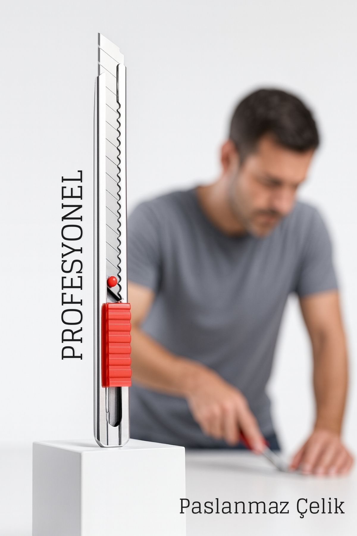 Çelik Maket Bıçağı - İnce Tip Maket Bıçağı Dayanıklı ve Keskin Profesyonel 