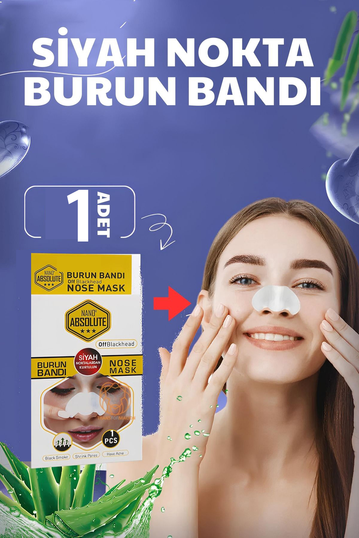 Absolute Burun Siyah Nokta Bandı 1 ADET 