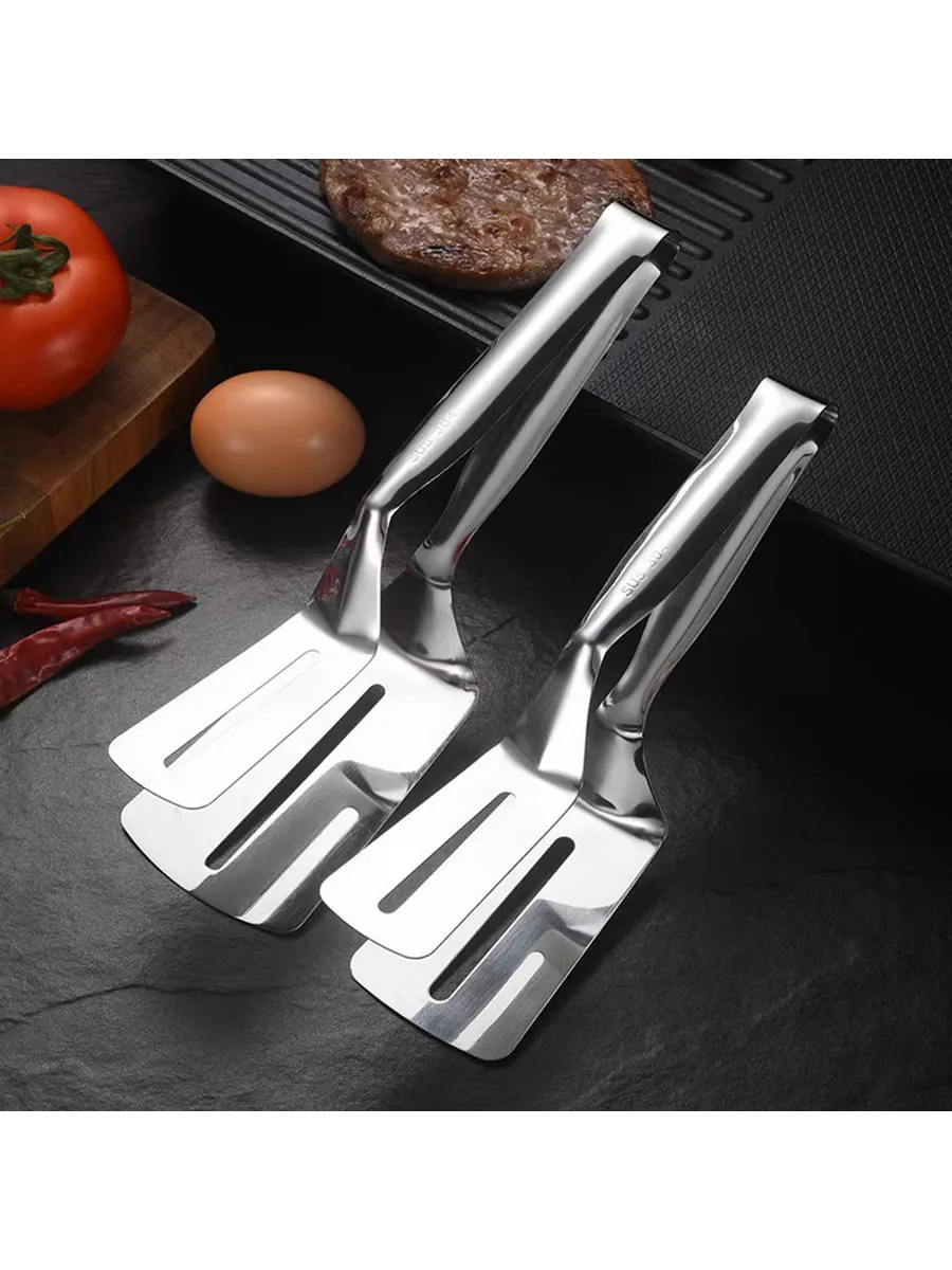 2 li Inox Spatula Seti – Pizza, Tatlı, Et Servisi İçin Ergonomik Tasarım 722489
