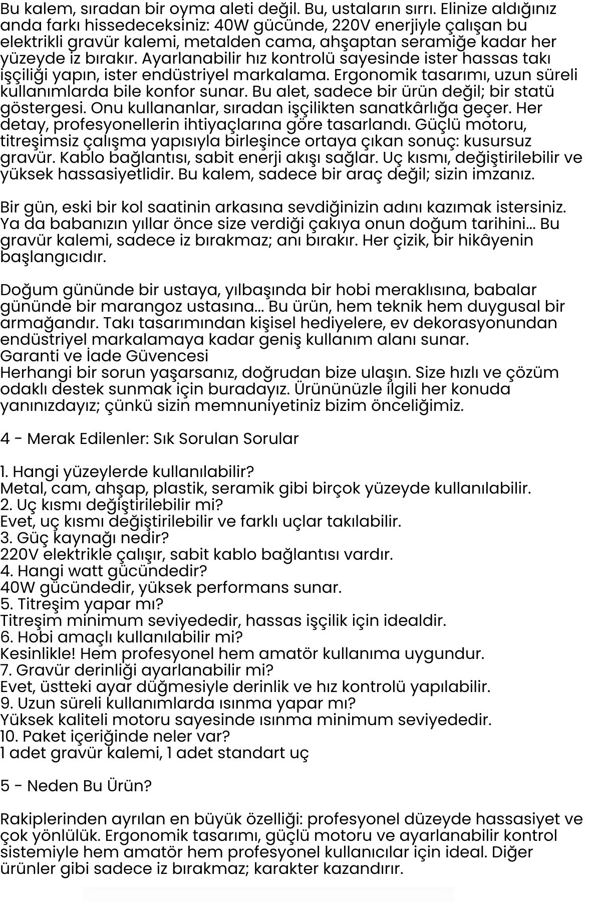 Elektrikli Gravür Kalemi – Metal, Cam, Ahşap İçin Profesyonel Oyma Aleti 722491