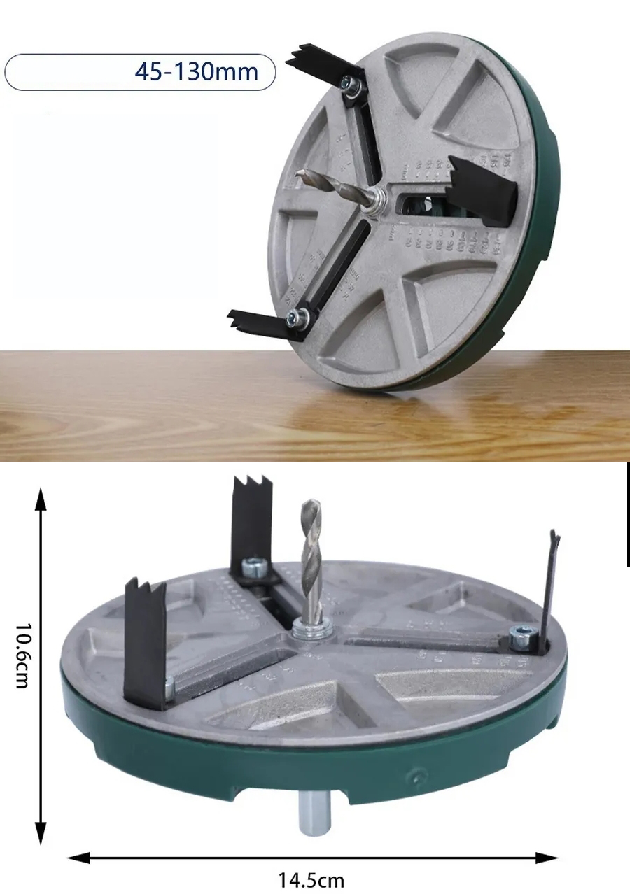 Ayarlanabilir Daire Testere Ucu 45–130 mm | Profesyonel Delme Aparatı  722492