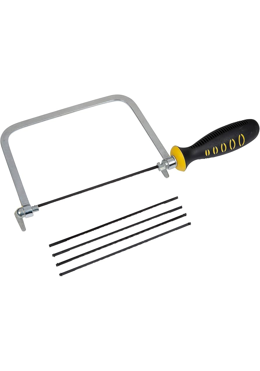 Profesyonel El Testeresi Kıl Testere + 5 Bıçak  Çok Amaçlı Hassas Ahşap/Metal Kesim Bıçakları 722493