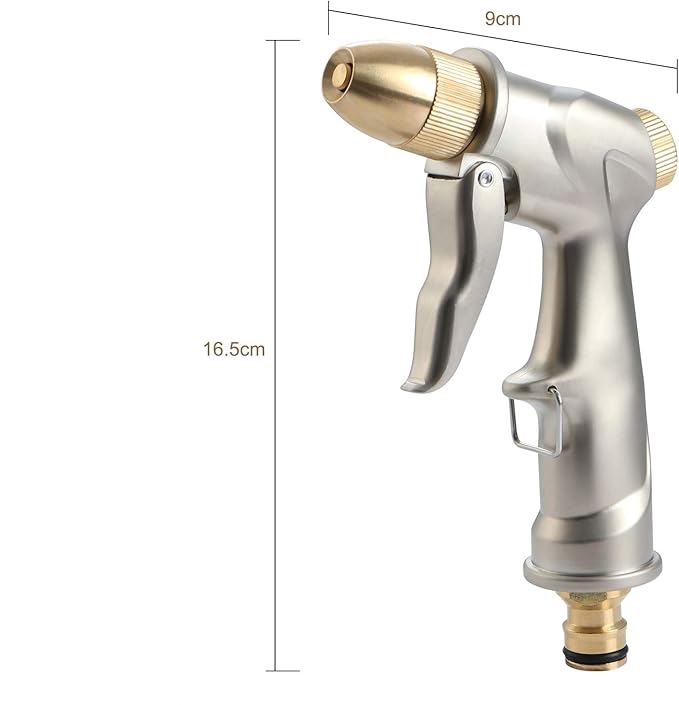 Tamamı Metal Yüksek Basınçlı Ayarlanabilir Bahçe/Oto Yıkama Tabancası Nozul 722495