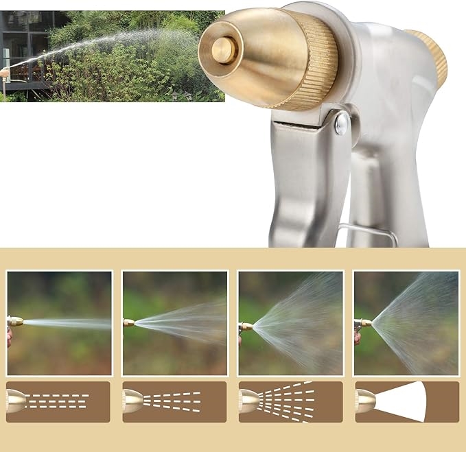 Tamamı Metal Yüksek Basınçlı Ayarlanabilir Bahçe/Oto Yıkama Tabancası Nozul 722495