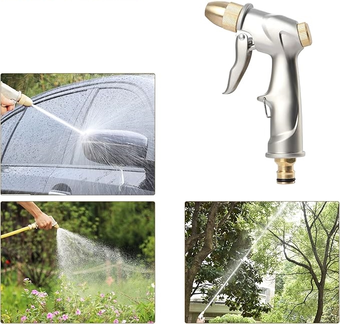 Tamamı Metal Yüksek Basınçlı Ayarlanabilir Bahçe/Oto Yıkama Tabancası Nozul 722495