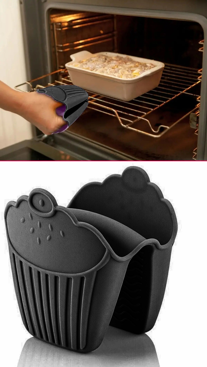 2 li Isıya Dayanıklı Silikon Fırın Eldiveni – Profesyonel Mutfak Koruması 718989