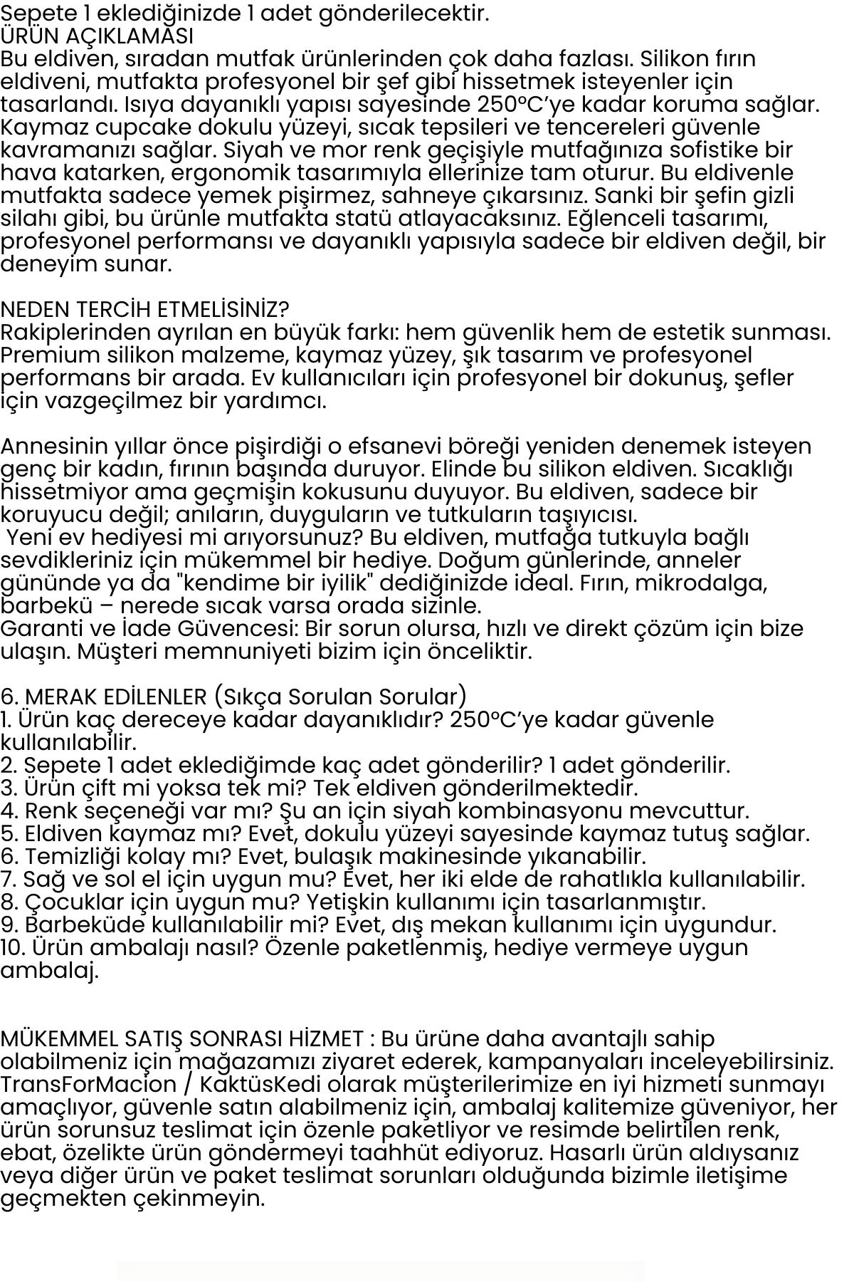 Isıya Dayanıklı Silikon Fırın Eldiveni – Profesyonel Mutfak Koruması 718350