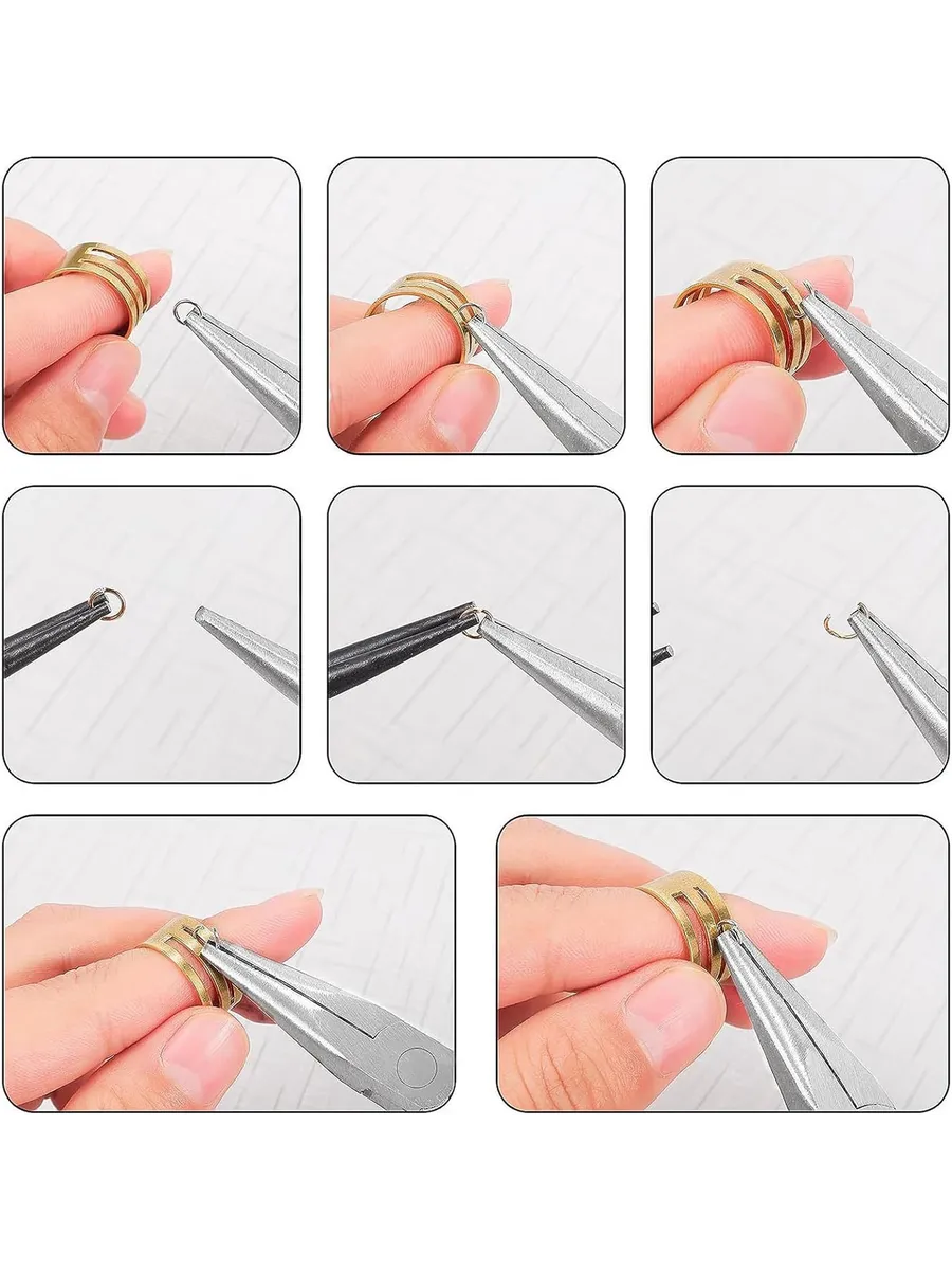 Profesyonel 2'li Takı Pense Seti 12 cm Takı Yapımı İçin Mini Pense Seti 722505