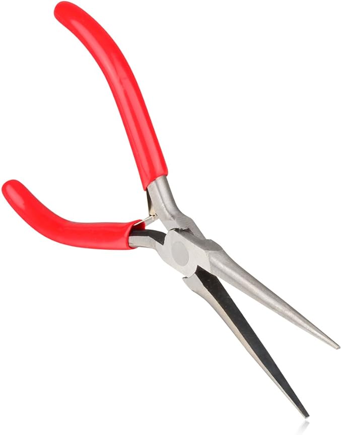 Profesyonel Uzun İnce Sivri Uçlu Kargaburun Takı Pensesi 12 cm - Hassas Mücevherat Onarımı 722506