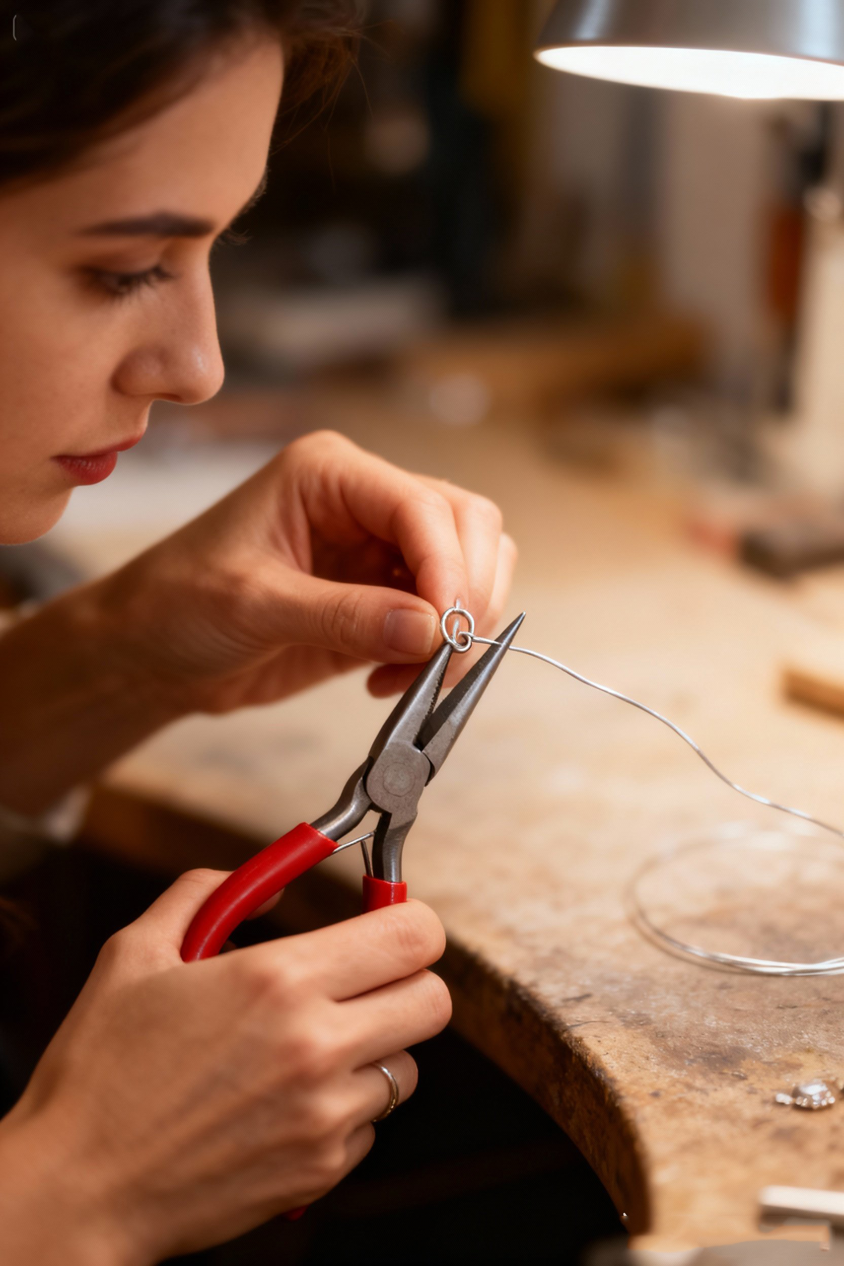 Profesyonel Uzun İnce Sivri Uçlu Kargaburun Takı Pensesi 12 cm - Hassas Mücevherat Onarımı 722506